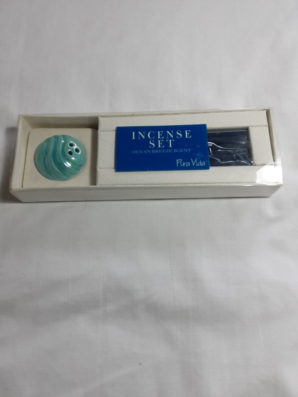 Pura Vida Incense Set sticks and holder Ocean Breeze Scent